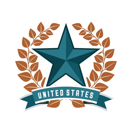 USA design over  background, vector illustrationのイラスト素材