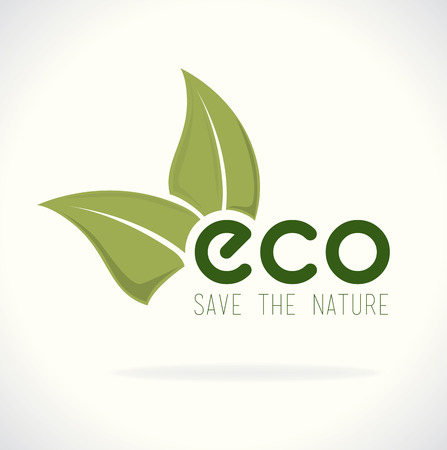 Ecology design over gray background,vector illustrationのイラスト素材