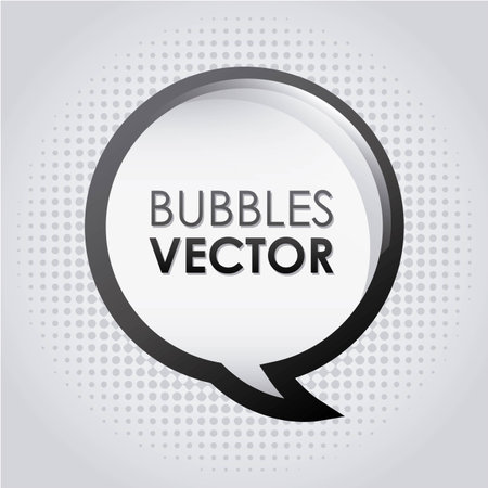 Bubbles design over gray background, vector illustrationのイラスト素材
