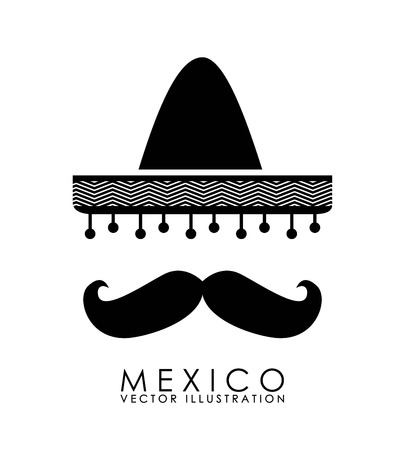 Mexico design over white background, vector illustrationのイラスト素材