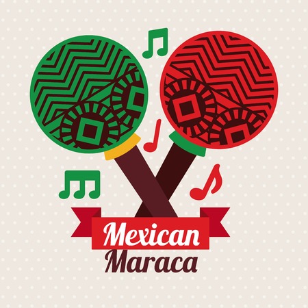 Mexico design over beige background, vector illustrationのイラスト素材