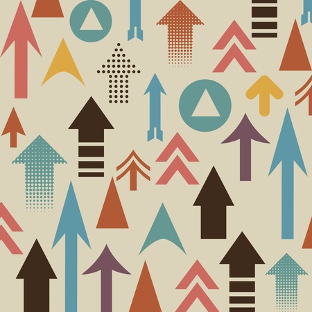 Arrows design over  background, vector illustrationのイラスト素材