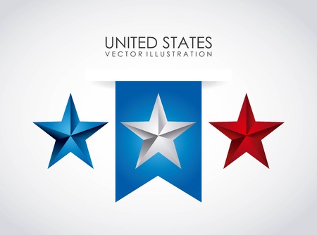 USA design over gray background, vector illustrationのイラスト素材