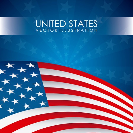 USA design over  background, vector illustrationのイラスト素材