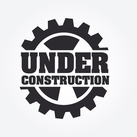 Under construction design over white background, vector illustrationのイラスト素材