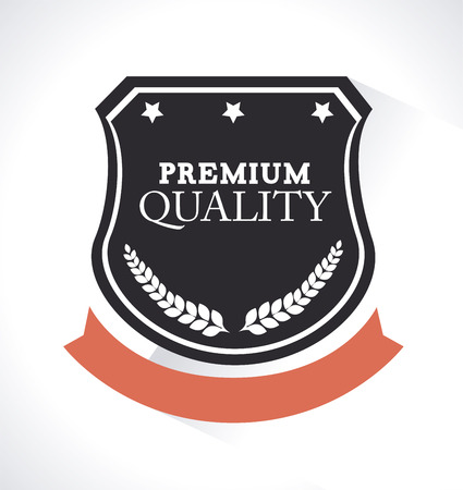 Emblem design over gray background, vector illustrationのイラスト素材