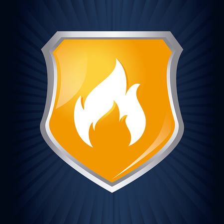 Emblem design over blue background, vector illustrationのイラスト素材