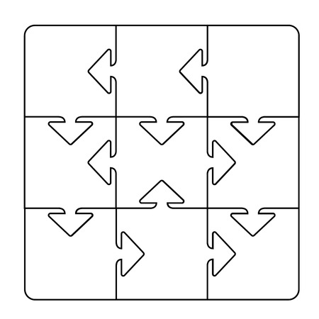 Puzzle design over white background, vector illustrationのイラスト素材