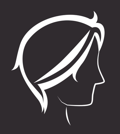 Profile design over gray background, vector illustrationのイラスト素材