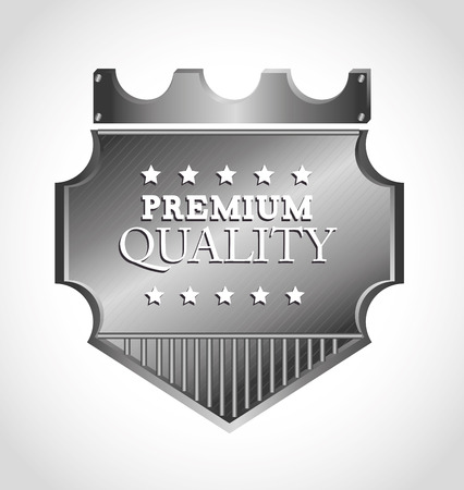 Emblem design over gray background, vector illustrationのイラスト素材