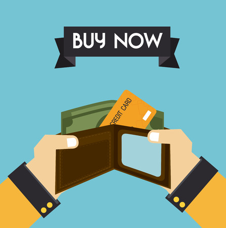 Shopping design over blue background, vector illustrationのイラスト素材