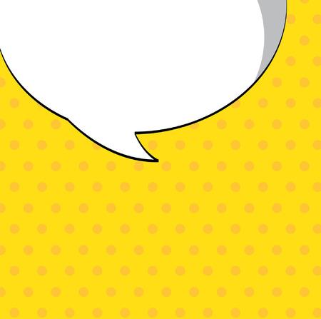 Bubble design over yellow background, vector illustrationのイラスト素材