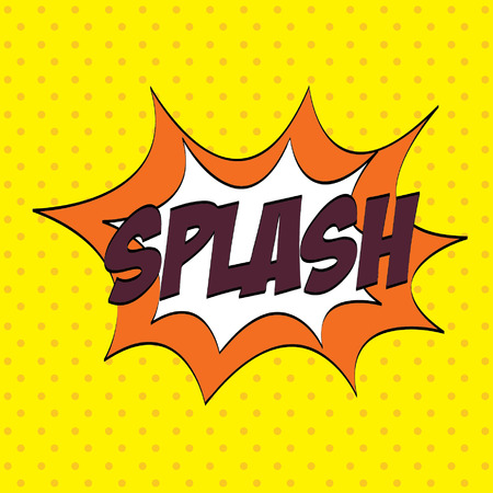 Bubble design over yellow background, vector illustrationのイラスト素材