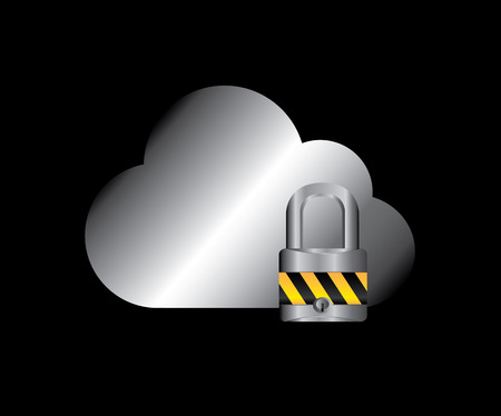 Security design over black background, vector illustrationのイラスト素材