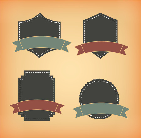 Emblem design over beige  background, vector illustrationのイラスト素材