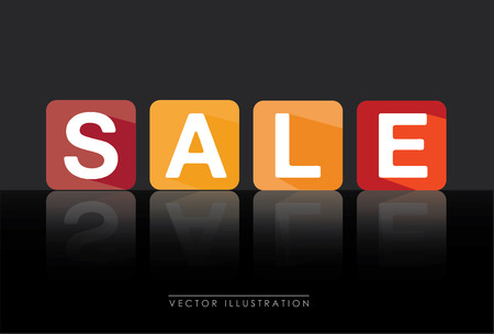 Shopping design over black background, vector illustrationのイラスト素材