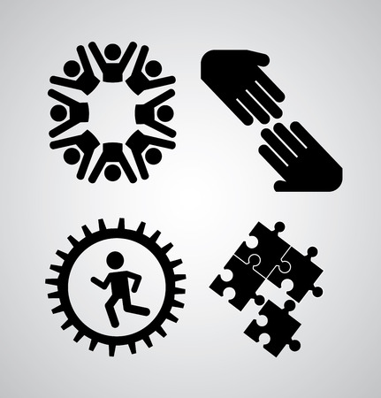 Icon design over gray background, vector illustrationのイラスト素材