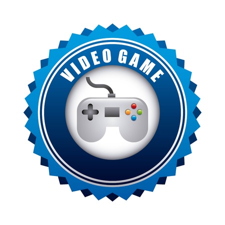 Video game design over white background, vector illustrationのイラスト素材