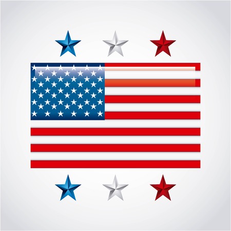 USA design over gray background, vector illustrationのイラスト素材