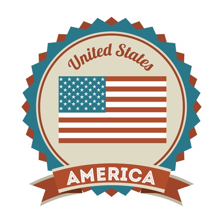 USA design over white background, vector illustrationのイラスト素材