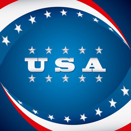 USA design over  blue background, vector illustrationのイラスト素材