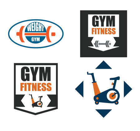 Fitness design over white background ,vector illustrationのイラスト素材