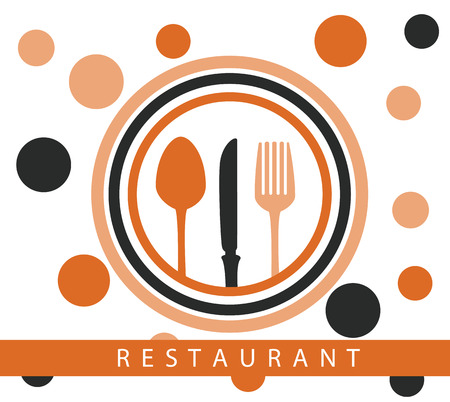 Restaurant design over white background, vector illustrationのイラスト素材