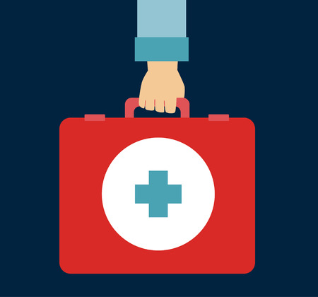 Medical design over blue background ,vector illustrationのイラスト素材