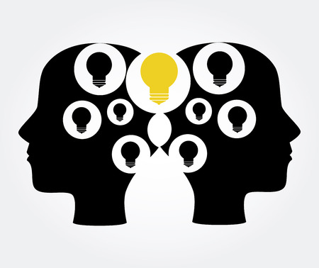 Idea design over white background ,vector illustrationのイラスト素材