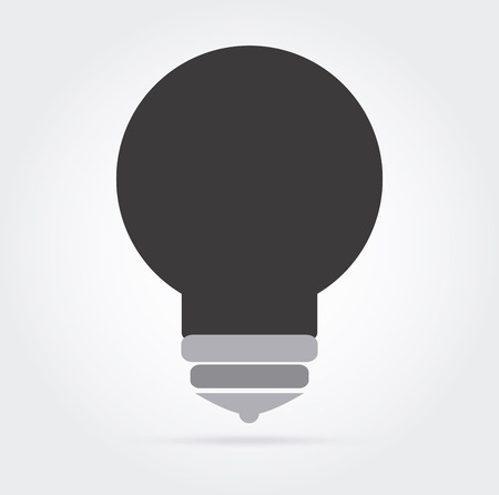 Bulb design over gray background, vector illustrationのイラスト素材