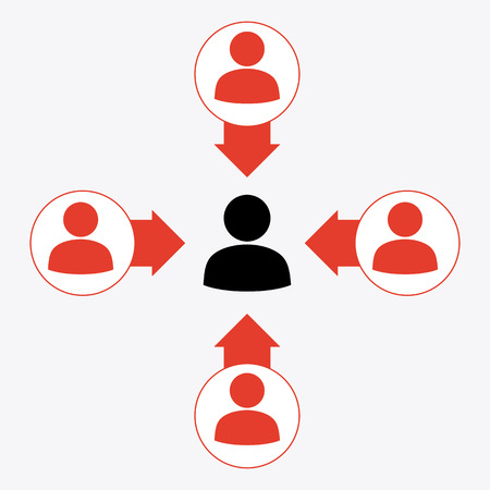 Teamwork design over white background, vector illustrationのイラスト素材