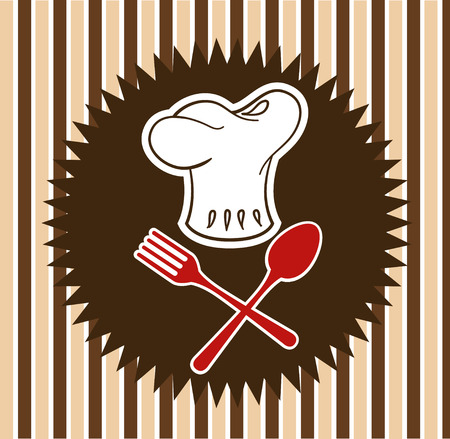 Restaurant over brown background, vector illustrationのイラスト素材