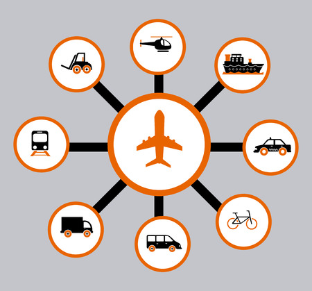 Transport design over gray background ,vector illustrationのイラスト素材