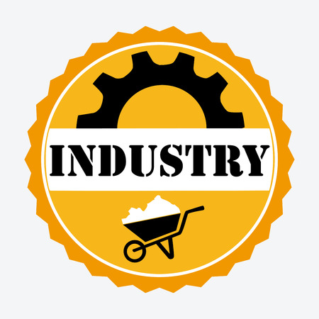 Industry design over white background, vector illustrationのイラスト素材