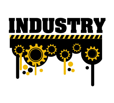 Industry design over white background, vector illustrationのイラスト素材