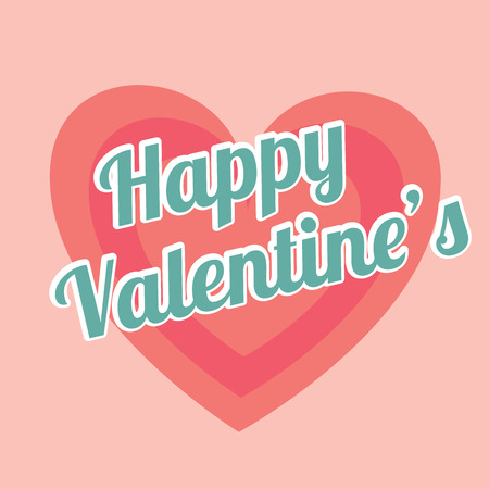 Valentines day over pink background, vector illustrationのイラスト素材