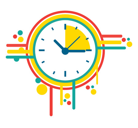 Time design over white background, vector illustrationのイラスト素材