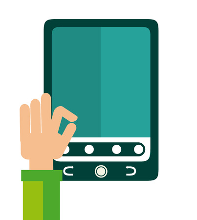 Technology  design white over background, vector illustrationのイラスト素材