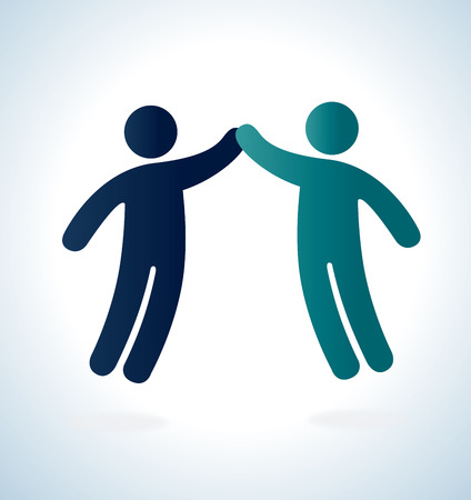 Teamwork design over gray background, vector illustrationのイラスト素材