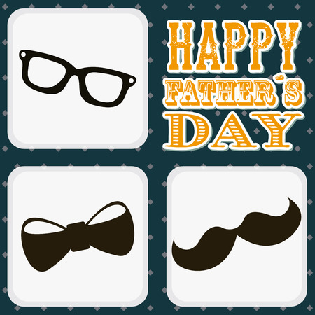 Fathers day over blue background, vector illustrationのイラスト素材