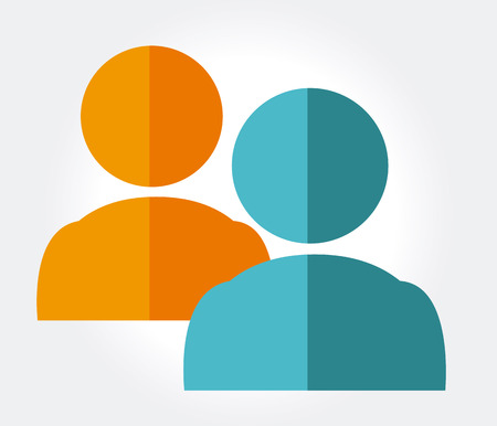 People design over gray background, vector illustrationのイラスト素材