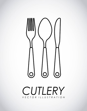 Kitchen design over gray background, vector illustrationのイラスト素材