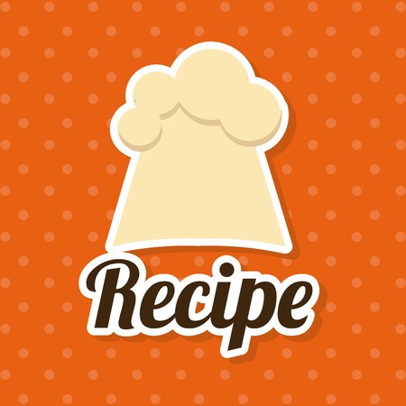 Restaurant design over orange background, vector illustrationのイラスト素材