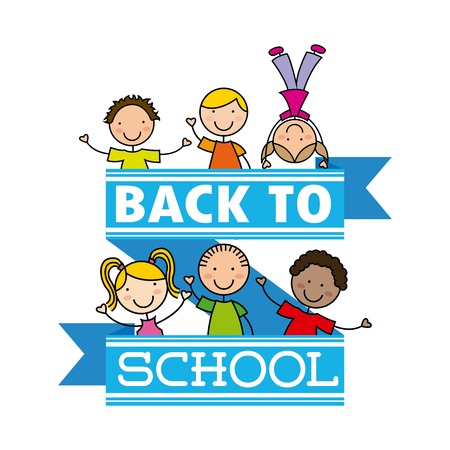 School design over white background, vector illustrationのイラスト素材