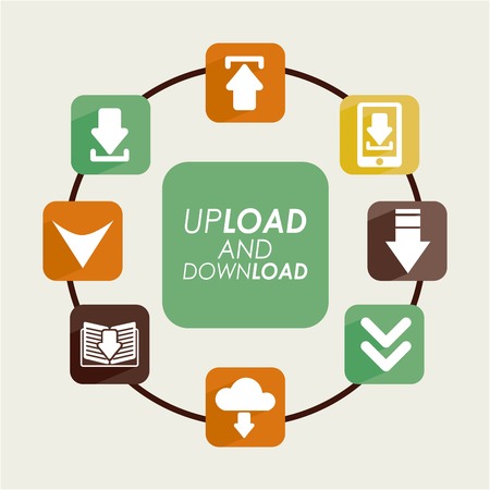 Download design over beige background, vector illustrationのイラスト素材