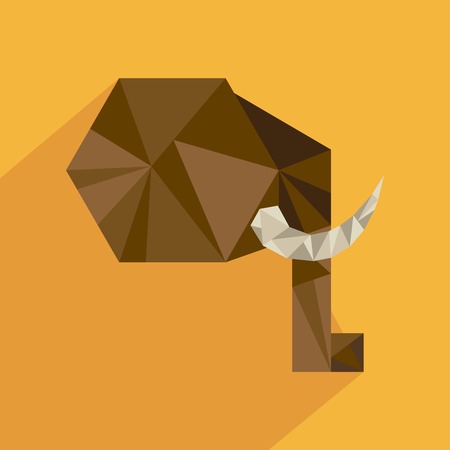 Animal design over yellow background, vector illustrationのイラスト素材