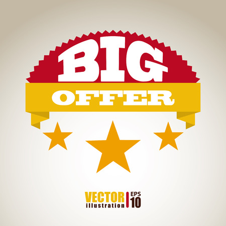 Label design over brown background, vector illustrationのイラスト素材