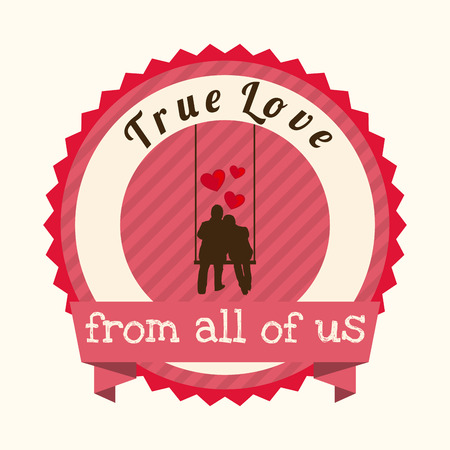 Love design over white background, vector illustrationのイラスト素材