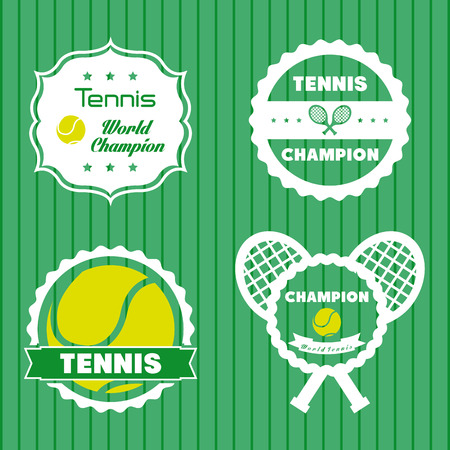 Sport design over green background, vector illustrationのイラスト素材
