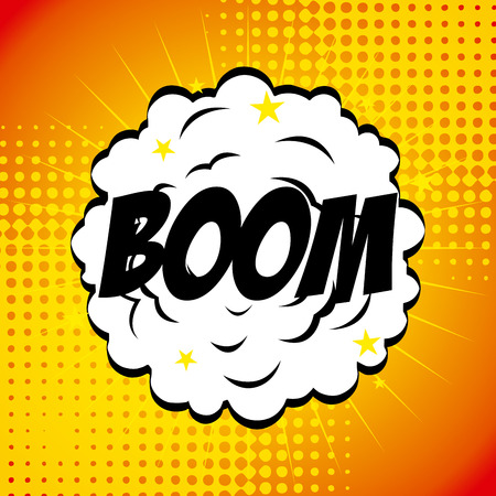 Pop art design over orange background, vector illustrationのイラスト素材